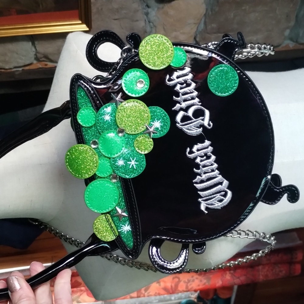 WITCH B!TCH DollsKill Cauldron Witch Witchy Purse Crossbody Bag